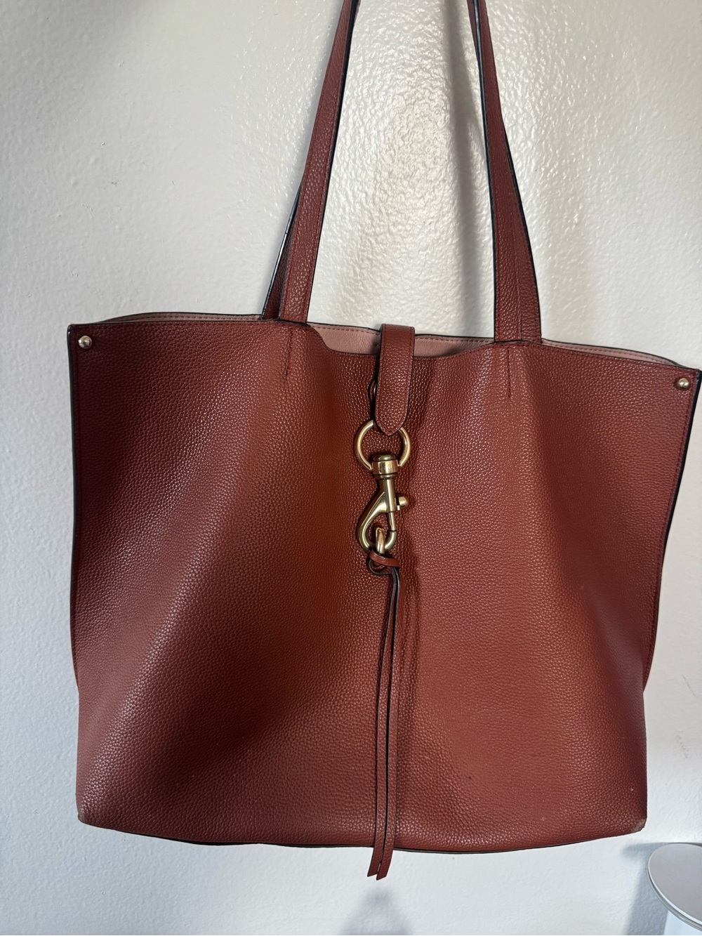 Rebecca Minkoff Megan Large Leather Tote Bag Brown